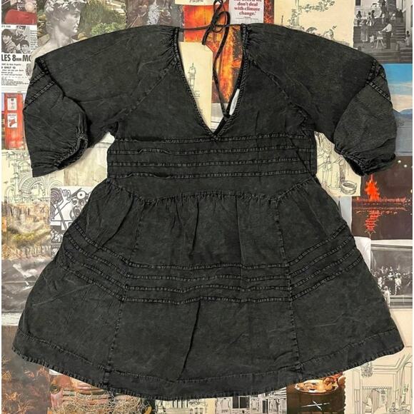 Mustard Seed acid wash midi dress - Picture 2 of 8